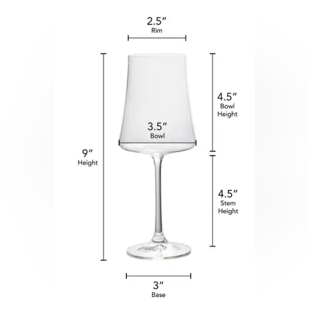 Mikasa Aline 16OZ White Wine Glass; Set of 4 - Picture 3 of 5